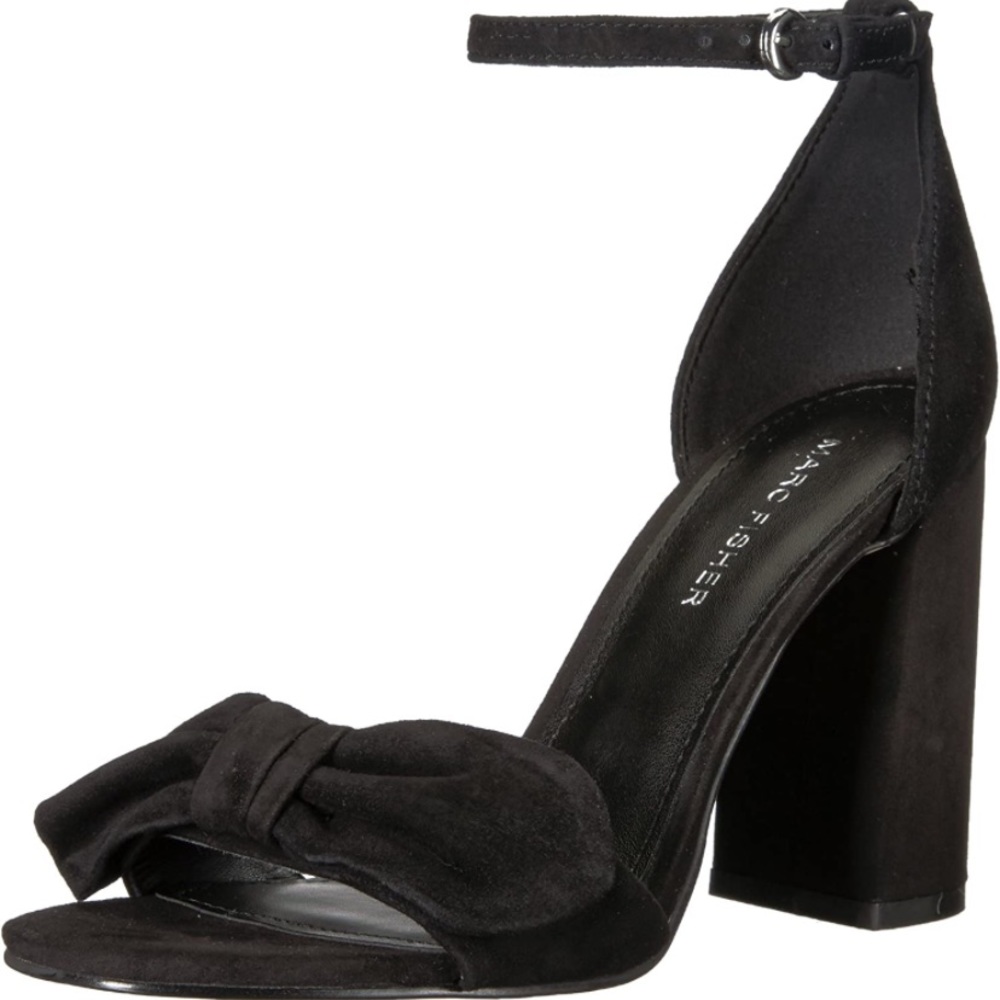 Marc Fisher bow suede heels size 5.5